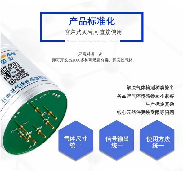 仪器配套专用智能型气体浓度传感器